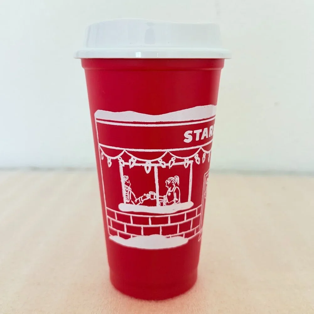 💝New💝 Starbucks 2025 Holiday Limited Edition Reusable Cups with Lids